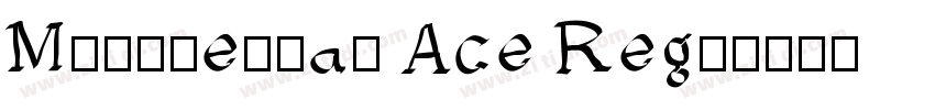 Montserrat Ace Regu字体转换